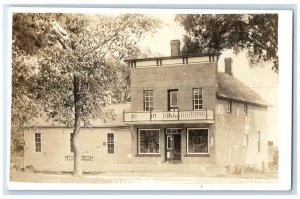 c1916 General Merchandise Store View Vernon Ontario Canada RPPC Photo Postcard