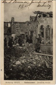 CPA Vigneulles-les-Hattonchatel - L'Eglise - Kirche - Ruines (1036882)