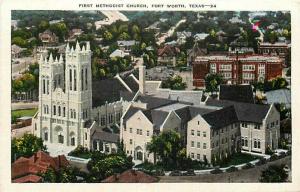 TX, Fort Worth, Texas, First Methodist Church, E.C. Kropp No. 30457