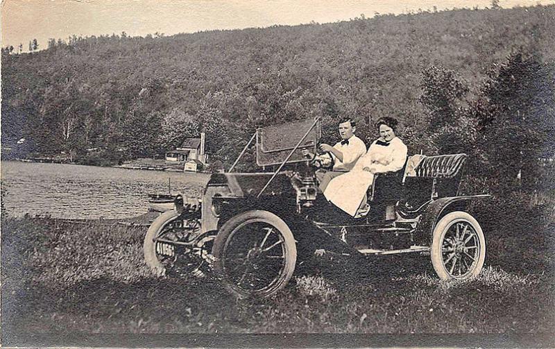 By The Lake Auto NH License Plate #41856 Postcard