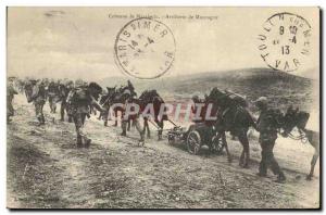 Postcard Old Army Column Marrakech Mountain Artillery