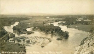 C-1910 Headwaters Missouri River Three Forks Montana Rex RPPC Postcard 20-13679
