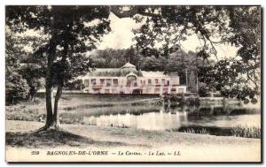 Old Postcard Bagnoles de L Orne Casino Lake