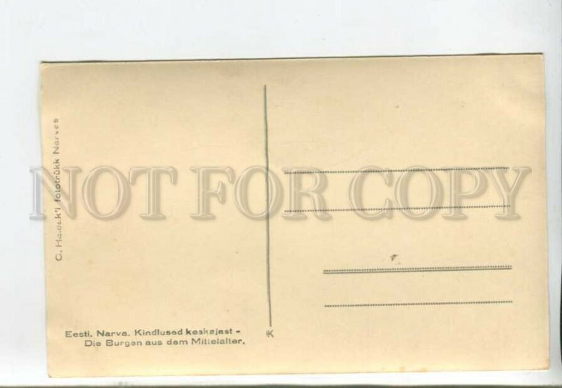 443225 Estonia Narva Hermann Castle Vintage photo postcard