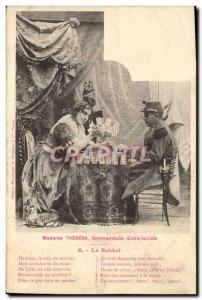Postcard Old Clairvoyance Cartomancy Folklore Mrs. Theresa sleepwalker extra ...