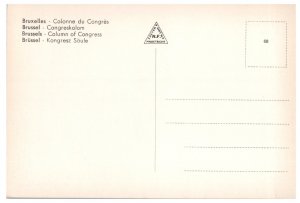 Brussels Column of Congress VNF Maastricht Vintage Postcard 0700