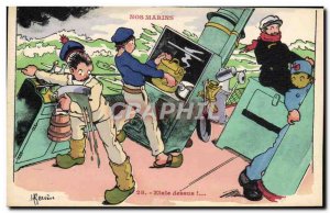 Postcard Old Gervese Illustrator Our Sailors Etale above