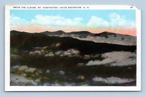 View Above The Clouds White Mountains NH UNP WB Postcard I16