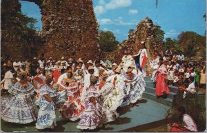 Panama Folklore Presentation With Native Music Vintage Postcard C153