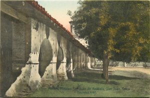 Postcard C-1910 California San Juan Arches Mission hand colored CA24-4370