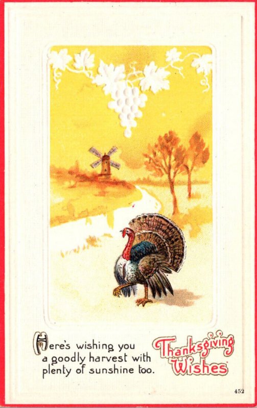 Thanksgiving Greetings With Turkey