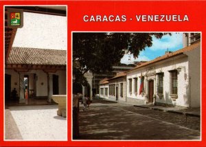 VINTAGE POSTCARD CONTINENTAL SIZE SIMON BOLIVAR'S BIRTHPLACE CARACAS VENEZUELA