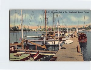 Postcard Pleasure Craft at Fort Lauderdale Beach Fort Lauderdale Florida