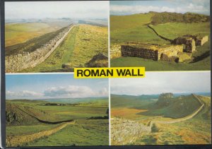 Northumberland Postcard - Views of The Roman Wall,Housesteads,Cuddys Crag RR5923