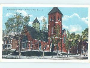 Unused W-Border CHURCH SCENE Jefferson City Missouri MO A8344