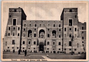 VINTAGE POSTCARD CONTINENTAL SIZE GOVERNOR'S PALACE AT TARANTO ITALY c. 1930s