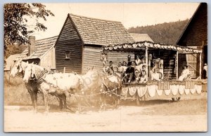 K46/ Lebanon New Hampshire RPPC Postcard c1910 Parade Float 1761 509