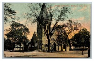 Vintage 1910's Postcard Trinity Episcopal Church Cathedral Michigan City Indiana