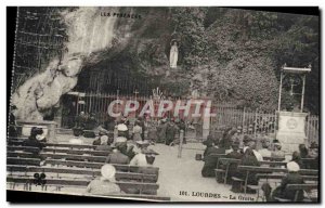 Old Postcard The Pyrenees Lourdes Grotto