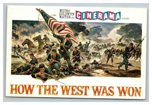 Vintage 1962 Advertisement Postcard MGM - How the West was won - Cinerama