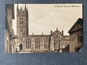 St. Mary's Church Warwick UK Litho Postcard H2036083808