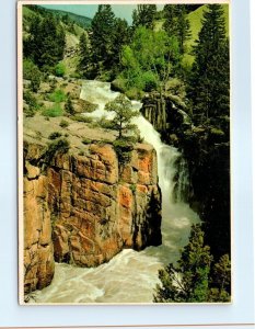 Postcard - Shell Creek Falls, Big Horn Mountains - Wyoming