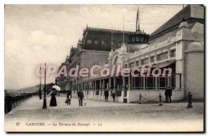 Old Postcard Cabourg La Terrasse du Karsaal