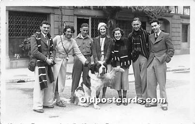 Real Photo Dog With People Unused 