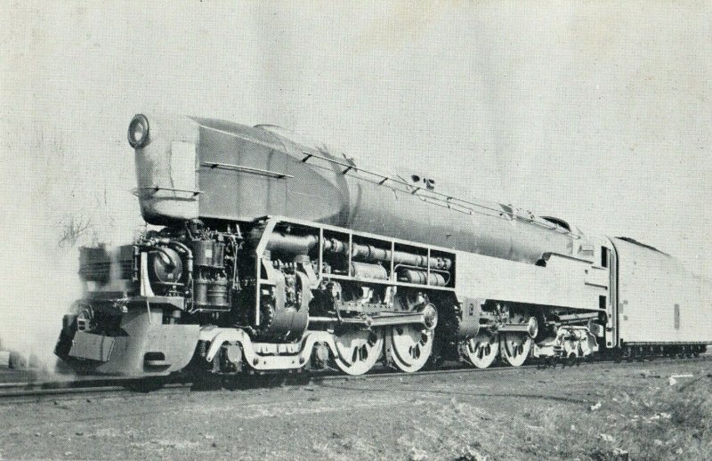 1942 Pennsylvania No. G 6110 4-4-4-4 Steam Engine Postcard P31 