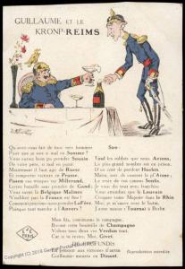 France WWI-era Political Anti-German Kaiser Wilhelm II Patriotic Postcard 75333