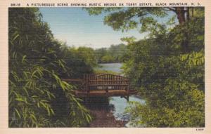 Rustic Bridge on Terry Estate - Black Mountain NC, North Carolina - Linen