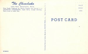 Postcard The Cheechako Lewis Point Fine Foods Dining Charming Damariscotta Maine