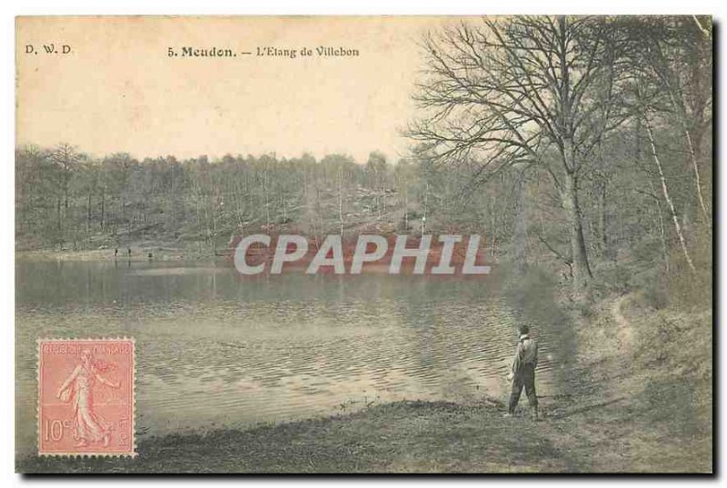 Old Postcard Meudon Etang de Villebon