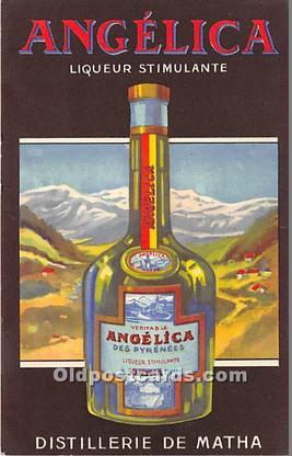 Angelica Liqueur Stimulante Distillerie De Matha Advertising Unused light int...