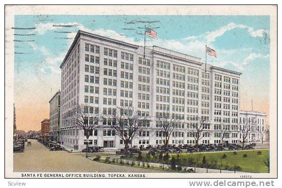 Exterior, Santa Fe General Office Building, Topeka, Kansas,  PU_1927