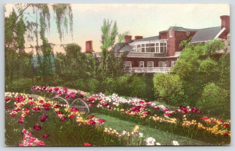 Luray Virginia~Mimslyn Hotel & Garden~Shenandoah Nat'l Park~1920s Handcolored 