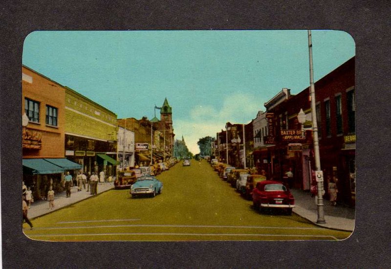 ON Pitt St Baxter Bros Appliances Store Cornwall Ontario Postcard Carte Postale