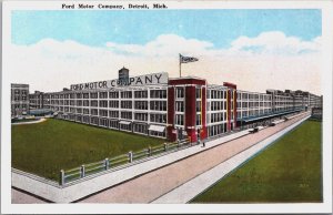 Ford Motor Company Detroit Michigan Vintage Postcard C160