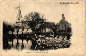 CPA La Picardie Illustrée - Belloy - L'Église et la Mare (295427)