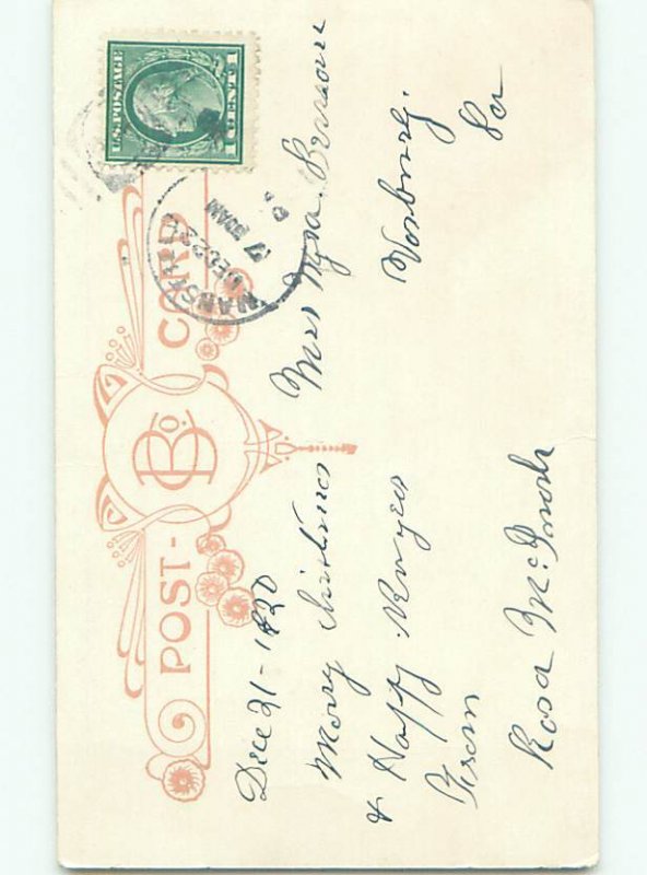 Divided-Back CHRISTMAS BIRDS SCENE Pretty Postcard W8562