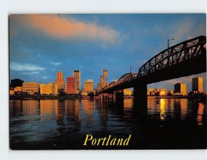Postcard Portland at dusk, Portland, Oregon