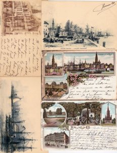 BELGIUM 77 Vintage Litho Postcards pre-1910 (L2914)