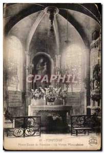 Old Postcard Notre Dame De Pontoise Pontoise The Miraculous Virgin