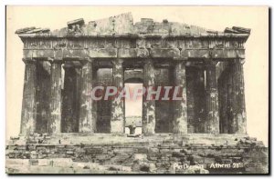 Old Postcard Athens Parthenon