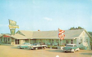 Bagnell Dam MO Motel & Restaurant Old Cars Postcard