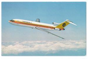 Continental Airlines 727 Trijet Airplane Vintage Postcard
