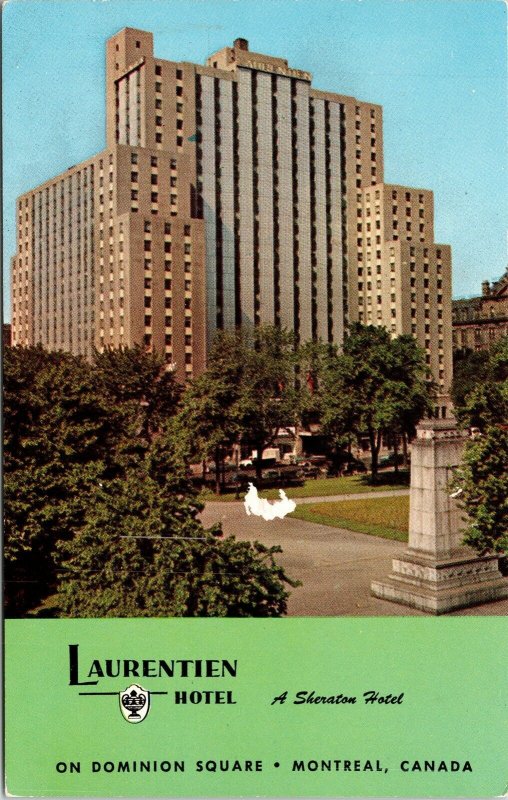 Laurentien Hotel Sheraton Dominion Square Montreal Canada Postcard VTG UNP  