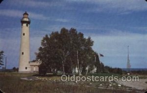 Presque Isle light House,Michigan USA Lighthouse 1950 close to perfect, posta...