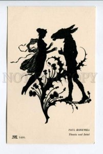 423181 KONEWKA Shakespeare FAIRY Dressed DONKEY old SILHOUETTE