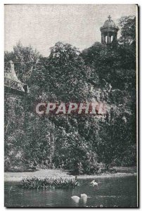 Old Postcard Paris Buttes Chaumont